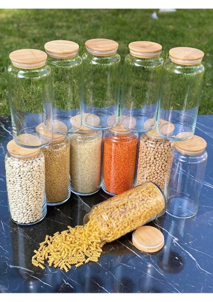 12'li Vakum Kapaklı Cam Kavanoz Erzak Kabı 1400 ml 111 Adet Etiket Hediyelii modelleri