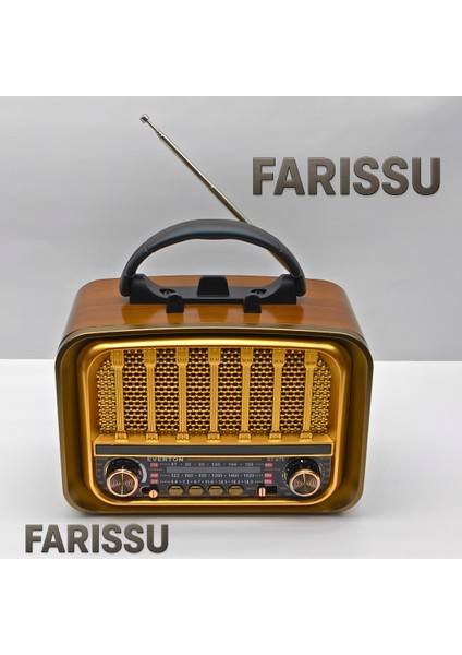 Everton RT-676 Retro Görünümlü 3 Band Fm/am/sw Radyo, Bluetooth Hoparlör ve Fenerli Klasik Tasarım fırsatları