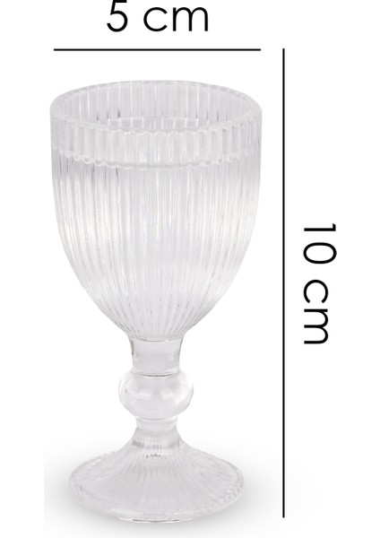 6 Kişilik Ayaklı Kahve Yanı Bardak Kristal Kesme Cam Tombul fiyatları