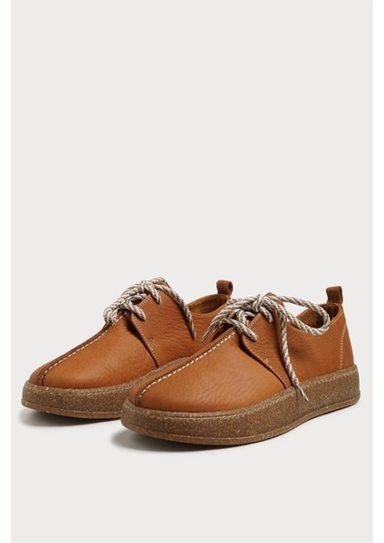 251002 Bağcıklı Günlük Ayakkabı Hakiki Deri Taba Nubuk fiyatları