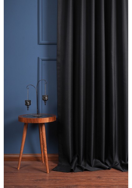 Siyah Keten Blackout Karartma Güneşlik ( Pilesiz Düz Dikim) fiyatları