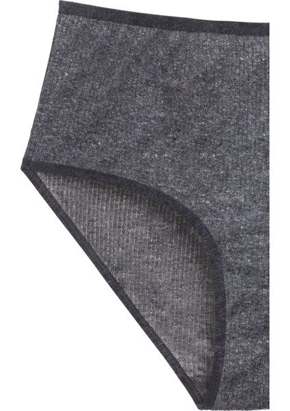 4'lü Yeni Seri Renkli Yüksek Bel Fitilli Ribana Bato Külot Pudra Gri Turquaz modelleri