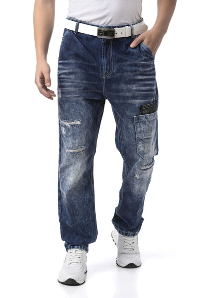 CD907 Baggy Tarzında Kargo Pantolon - Işlevsellik ve Konforla Şehir Stili