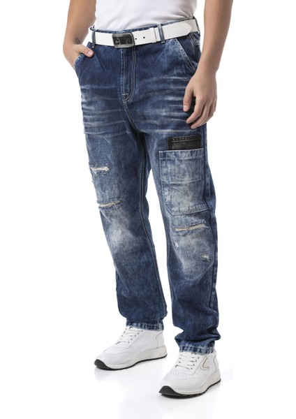 CD907 Baggy Tarzında Kargo Pantolon - Işlevsellik ve Konforla Şehir Stili modelleri