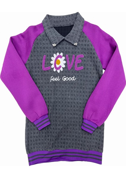 Kız Çocuk Kargo Cepli Gömlek Yakalı ve Yaka Taşlı 3 Iplik Alt Üst Takım 12328 fiyatları