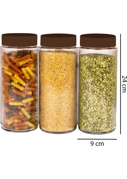 12 Li Jumbo Boy Kapaklı Cam Erzak Kavanozu Saklama Kabı 1500 ml fırsatları