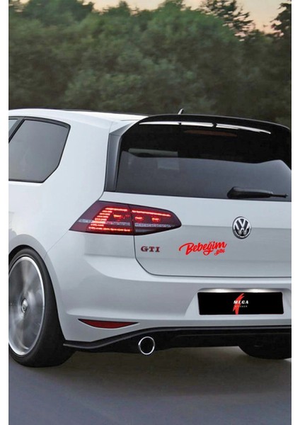 Bebeğim Gibi Araba Motorsiklet Kask Laptop Sticker 17X5 cm fırsatları