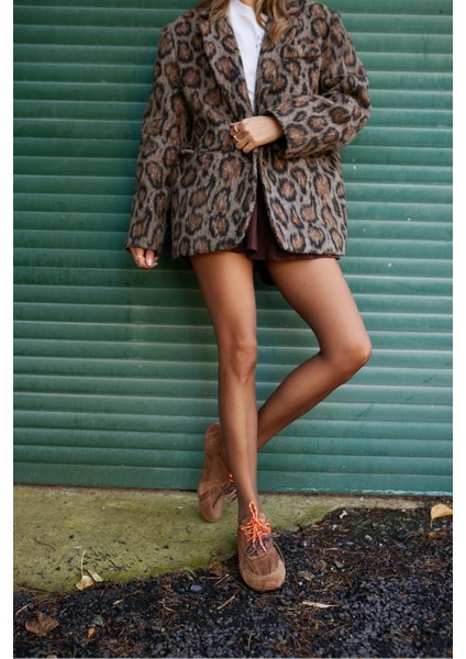 Garcia Kadın Lacivert Süet Sneakers