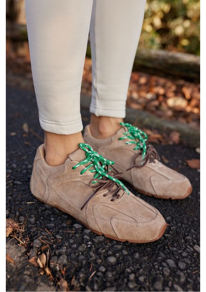 Garcia Kadın Lacivert Süet Sneakers