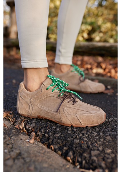 Garcia Kadın Lacivert Süet Sneakers