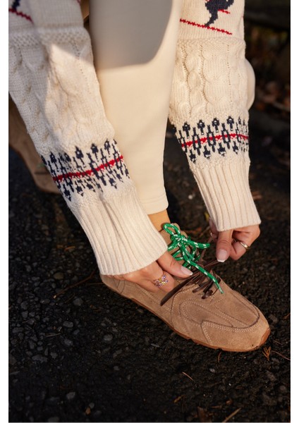 Garcia Kadın Lacivert Süet Sneakers