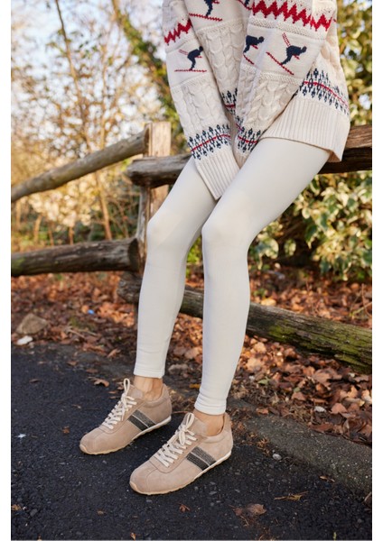 Tella Kadın Bej Gercek Suet Bagcıklı Taşli Sneaker modelleri