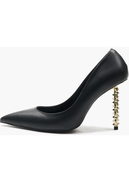155044 Diken Topuklu Klasik Ayakkabı Siyah