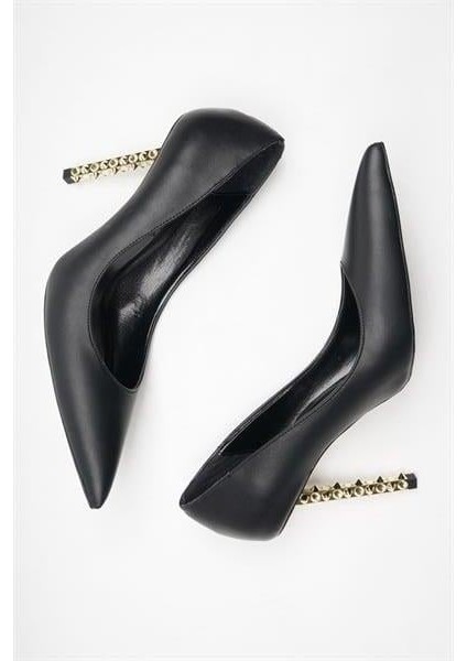 155044 Diken Topuklu Klasik Ayakkabı Siyah fırsatları