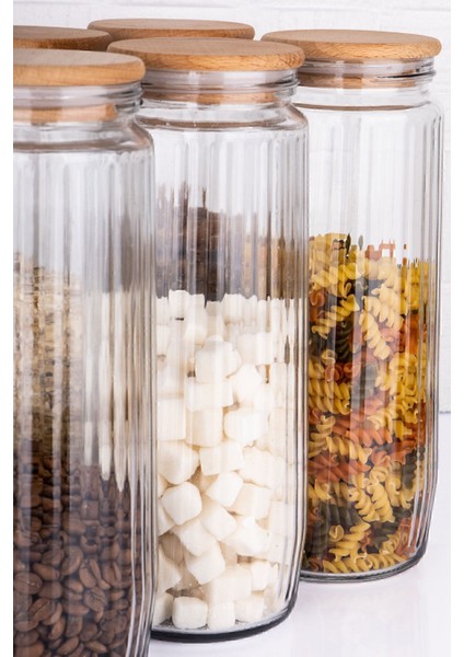 6'lı Cam Kavanoz Seti Vakum Kapaklı Büyük Boy Erzak Bakliyat Seti 1500 ml fırsatları