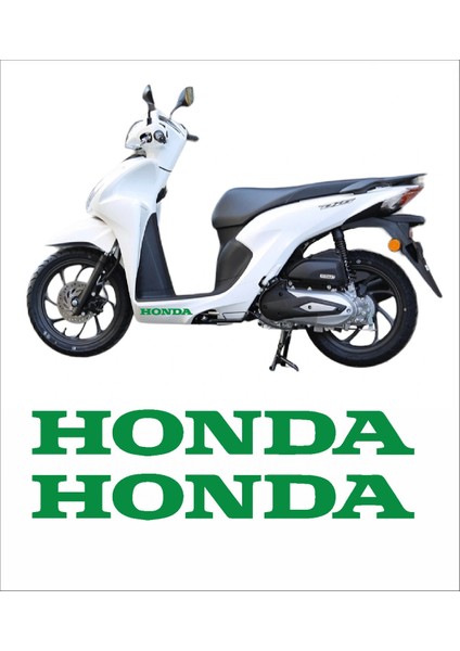 Honda Dio Marşpiyel Sticker Honda Sticker 2 Adet 20CM