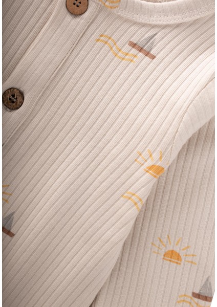 Baskılı Tulum 0-3 Yaş Yelken Desen modelleri