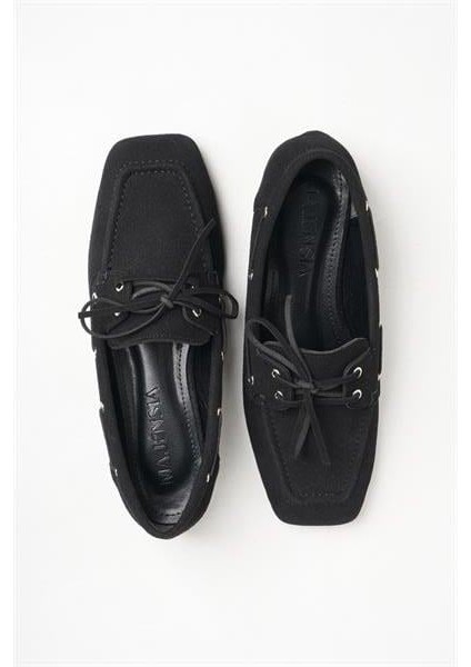 255009 Bağcıklı Makosen Siyah Süet modelleri