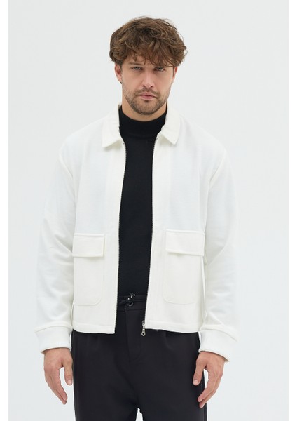 Erkek Triko Örme Fermuarlı Bol Kesim Boxy Fit Ceket Gömlek Overshirt indirimleri