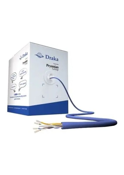 Draka UC400 Cat.6 U/utp 23AWG - 305MT Kutu - Mavi Renk