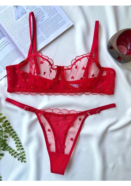Valentina Kadın Dantelli Tanga Külotlu Sütyen Takım fırsatları