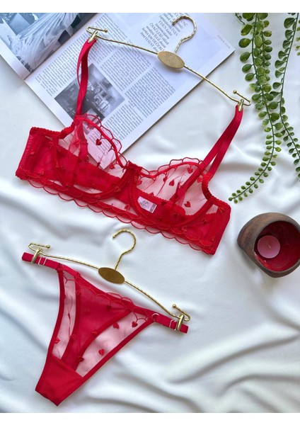 Valentina Kadın Dantelli Tanga Külotlu Sütyen Takım indirimleri