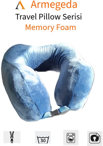 Indigo Memory Foam Boyun Destekli Seyahat Yastığı – U Şekilli fırsatları
