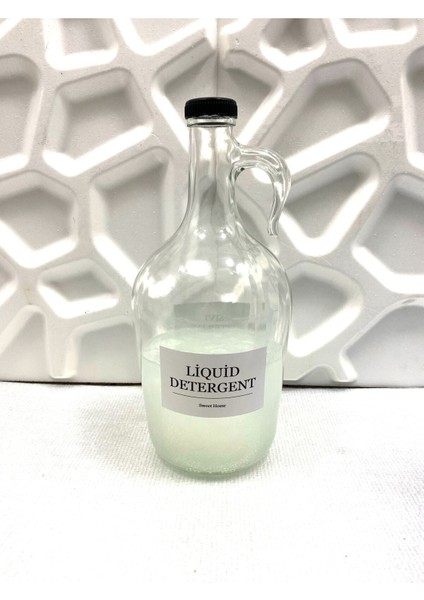 Dekoratif Cam Sıvı Deterjan Şişesi Siyah Kapak 1.5lt (Ing) modelleri