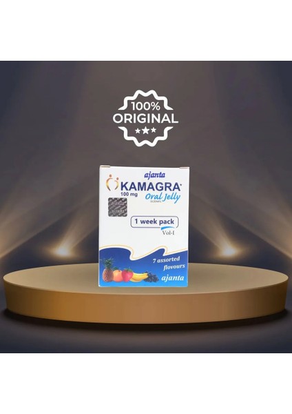 KAMAGRA0100MG Jel 1 Kutu 7'li Paket Orijinal Performans_arttırıcı Geciktirici Takviye Erkeklerözel