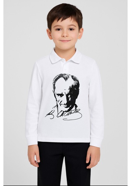 Gala Atatürk Baskılı Uzunkol Yakalı Çocuk Tişört fiyatları