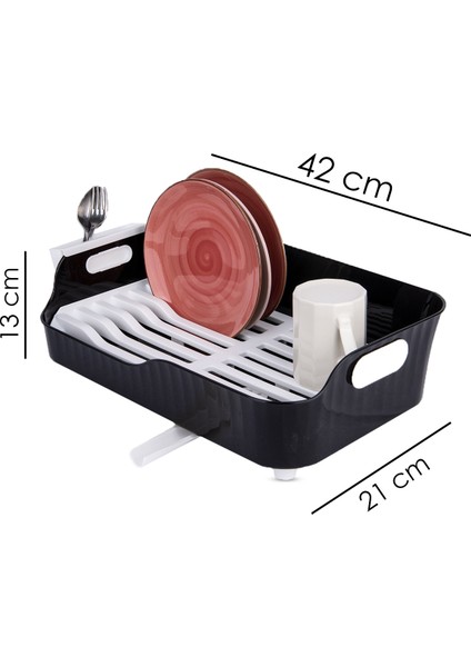 Tezgah Üstü Lüks Tabaklık Bulaşıklık - Yönlendirilebilir Su Akıtma Kanallı Bulaşık Sepeti modelleri