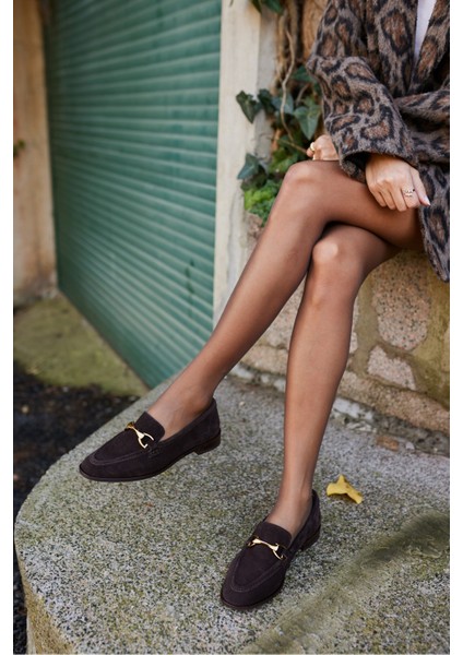Rush Kadın Bordo Gercek Suet Toka Detay Loafer Ayakkabi fiyatları