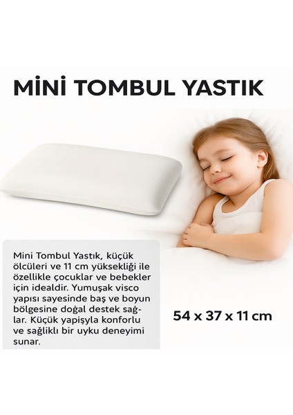 Mini Tombul Yastık,54 x 37 x 11 cm Yastık, Çocuklar ve Bebek Yastığı