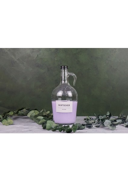 Dekoratif Cam (Softener) Yumuşatıcı Şişesi 1500 ml Siyah Kapaklı modelleri