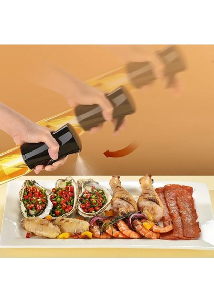 2 Adet Siyah Sprey Cam Yağlık Yağdanlık Airfryer Fritöz Yağ Püskürtücü Fısfıs 250 ml fırsatları