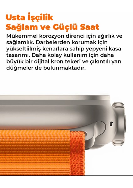 Watch T10 Ultra Akıllı Saat 2 Kordon Hediyeli