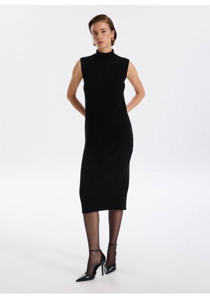 Siyah Kadın Dik Elbise F5WL-ELB0088 fiyatları