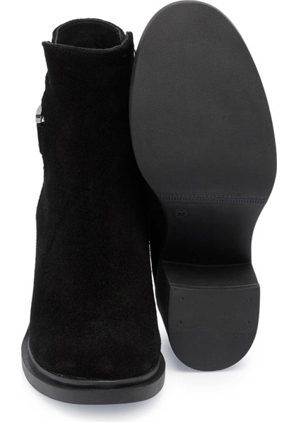 Siyah Hakiki Süet Deri Kadın Casual Bot - K24K1BT67746-A01 fırsatları