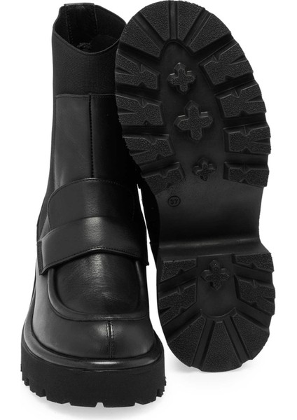 Siyah Hakiki Deri Kadın Casual Bot - K24K1BT67693-A23 fırsatları