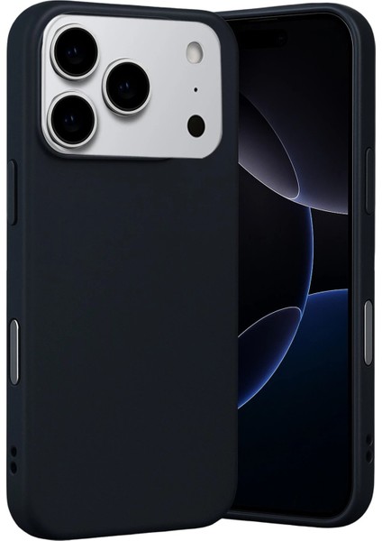 Apple iPhone 17 Pro Nano Içi Kadife Silikon - SIYAH-(5796) - M900R886-K04900 modelleri