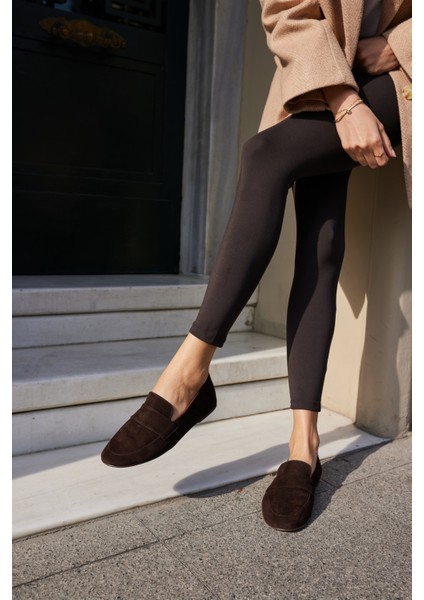 Valenta Kadın Bordo Rugan Gercek Deri Loafer Ayakkabi