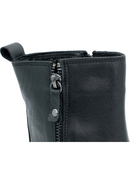 Hakiki Deri Fermuarlı Kadın Bot Eva Taban - B24400 indirimleri