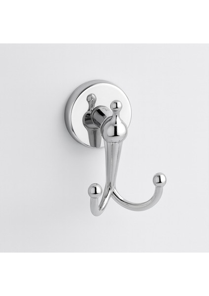 Dolce Krom Gümüş Ikili Askılık Vidalı Paslanmaz Metal Duvar Askısı Banyo Wc Mutfak Için Dayanıklı