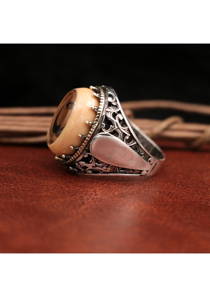 Ayyıldızlı 925 Ayar Gümüş Erkek Yüzük fırsatları