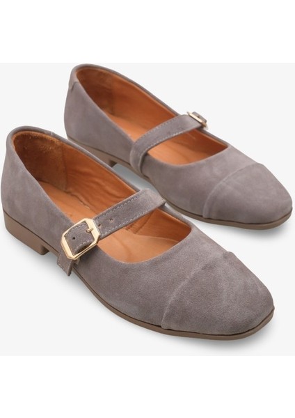 Nikol Kadın Hakiki Deri Babet Vizon Süet fiyatları