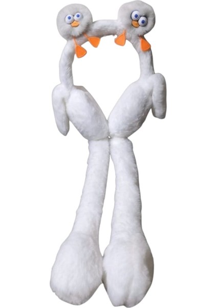 Çocuk Peluş Figürlü Oynar Kulaklı Hareketli Sesli Kışlık Kulaklık