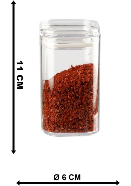 12'li Vakumlu Beyaz 250 ml Premium Baharatlık Takımı - Sızdırmaz Kapaklı Akrilik Baharatlık Seti fiyatları