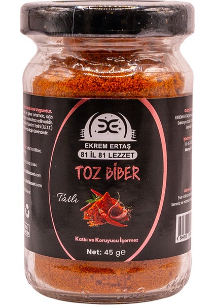 Tatlı Toz Biber 45G Cam Kavanoz