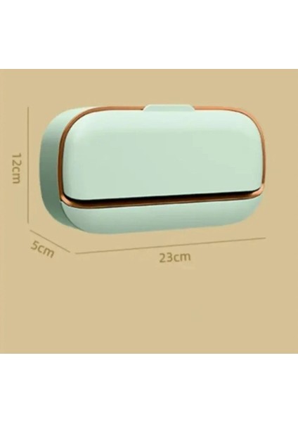 Kapaklı Yeşil Renk Katı Sabunluk – Kendinden Su Boşaltmalı, Su Akıtmaz Hijyenik Sabun Kutusu Banyo & Mutfak fiyatları