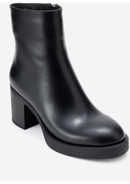 Kadın Kalın Topuklu Bot Gerçek Deri Rg 66230 Siyah modelleri